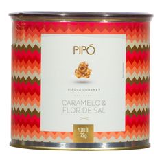 Pipoca Gourmet Sabor Caramelo e Flor de Sal Pipó 72g