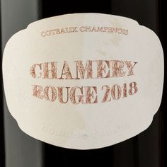 Bonnet-Ponson Chamery Rouge AOC Coteaux Champenois 2018